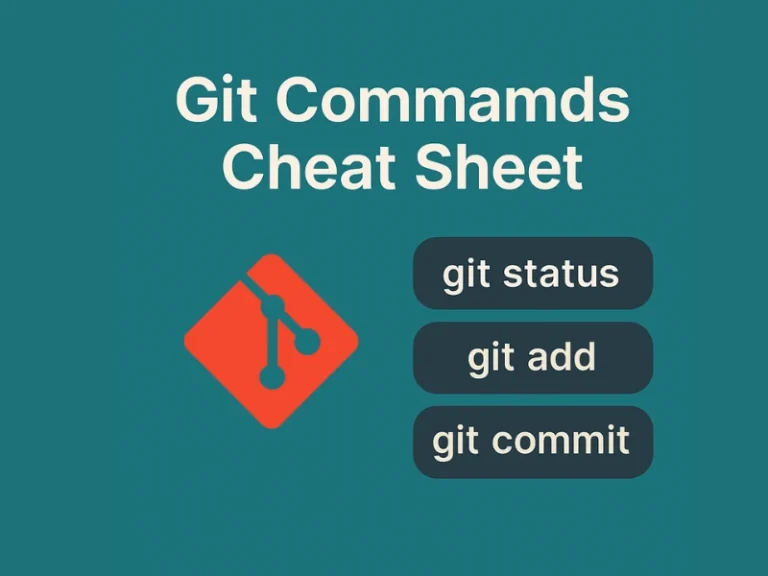 Git Commands Cheat Sheet: One-Line Guide